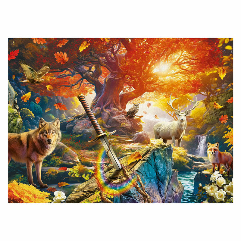 Load image into Gallery viewer, Ravensburger legpuzzel het bos van excalibur, 500st.
