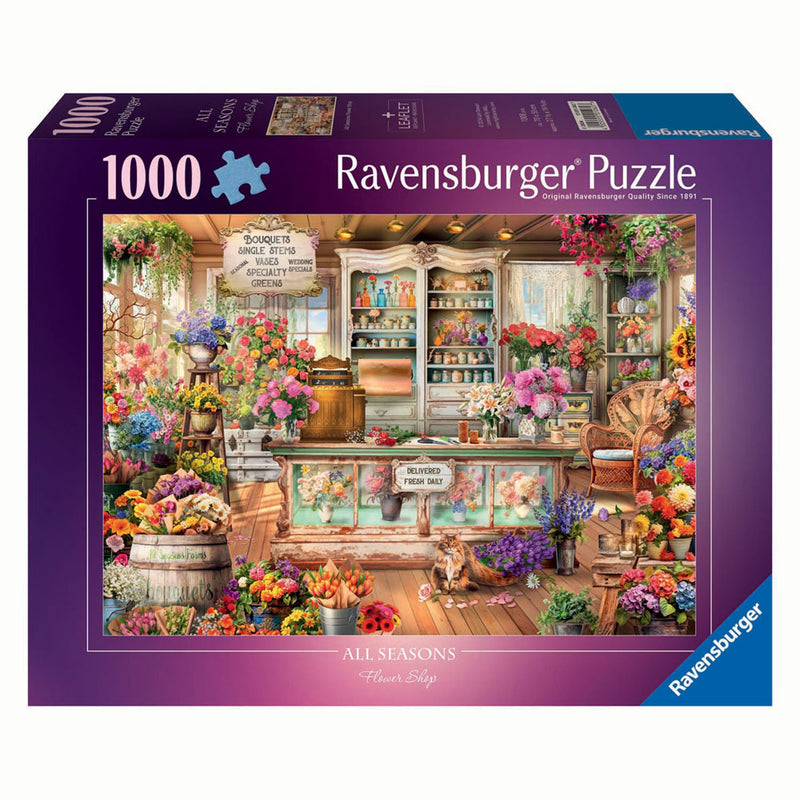 Load image into Gallery viewer, Ravensburger legpuzzel all seasons flowershop, 1000st.
