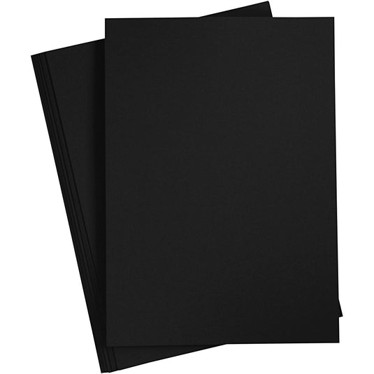 Creativ company karton zwart a4, 210-220g, 10 vellen