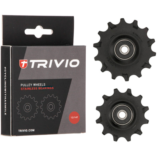 Trivio - derailleurwieltjes 12 14t stainless lagers