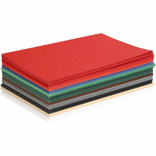Colortime kerst karton, a5, vel 148x210 mm, 180 gr, diverse kleuren, 300 div vellen 1 doos