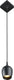 Lucide preston - hanglamp badkamer - ø 10 cm - 1xgu10 - ip44 - zwart