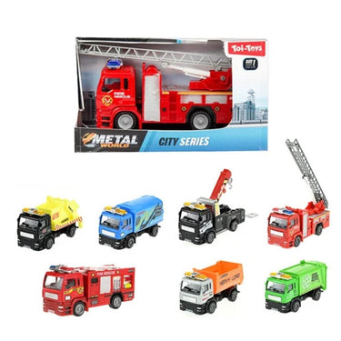 Toi-toys toi toys metal world vrachtwagen circa 12cm