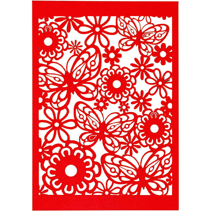 Load image into Gallery viewer, Creativ company patroonkarton, vel 10,5x15 cm, 200 gr, rood, 10 stuk 1 doos
