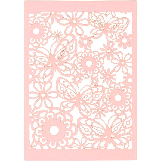 Creativ company patroonkarton, vel 10,5x15 cm, 200 gr, lichtrood, 10 stuk 1 doos