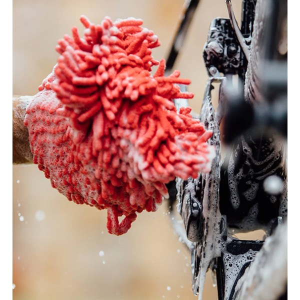 Load image into Gallery viewer, washandschoen microvezel rood
