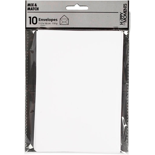 Creativ company https: www.cchobby.nl enveloppen-afmeting-envelop-11-5x16-cm-110-wit-10-stuk-1-doos