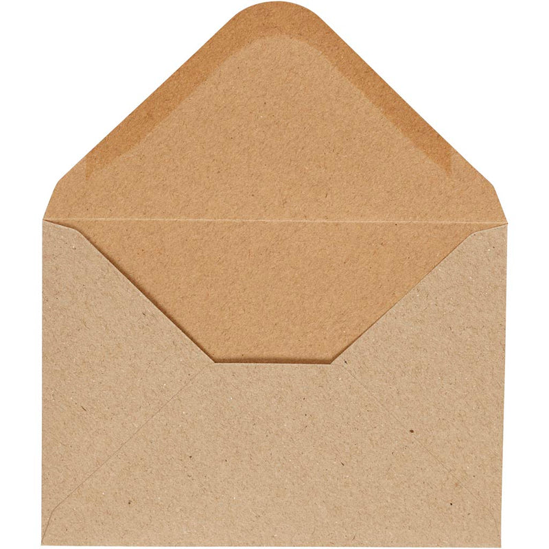 Load image into Gallery viewer, Creativ company enveloppen, afmeting envelop 11,5x16 cm, 110 gr, naturel, 10 stuk 1 doos
