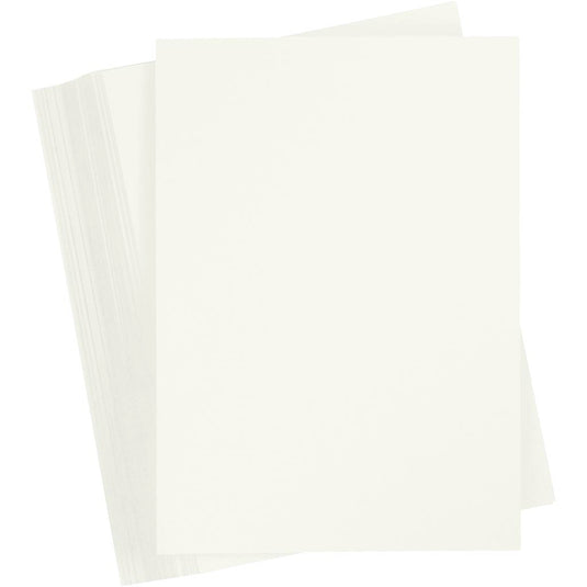 Gekleurd karton, a4, vel 210x297 mm, 180 gr, off-white, 100 vel 1 doos