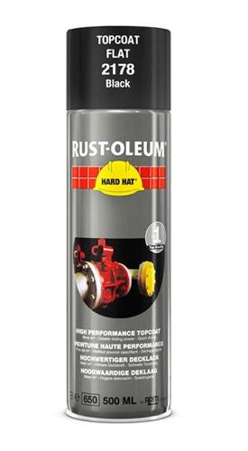 Rust-oleum spuitbus zwart ral9005 mat 500ml