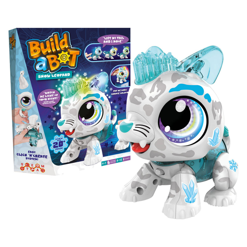Load image into Gallery viewer, Goliath Build a Bot Lights Sneeuw Luipaard Interactieve Robot
