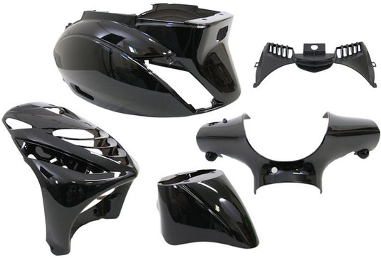 Edge plaatset 5-delig voor piaggio zip-sp vanaf bouwjaar 2000 - zwart metallic