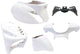 Edge plaatset 5-delig voor piaggio zip-sp vanaf bouwjaar 2000 - glanzend wit
