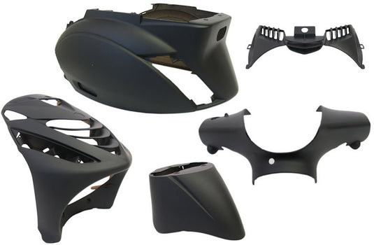 Edge plaatset 5-delig voor piaggio zip-sp vanaf bouwjaar 2000 - mat zwart