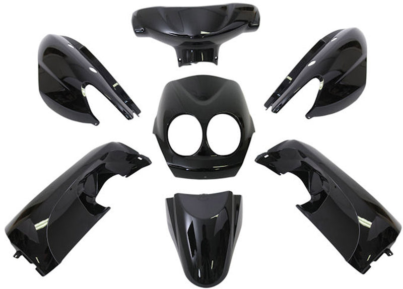 Load image into Gallery viewer, Edge plaatset 9-delig voor yamaha neo's - bouwjaar 2008 - 2011 - 2 en 4 takt model - metallic zwart
