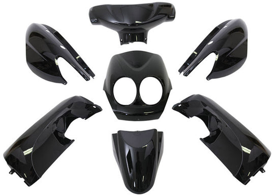 Edge plaatset 9-delig voor yamaha neo's - bouwjaar 2008 - 2011 - 2 en 4 takt model - metallic zwart