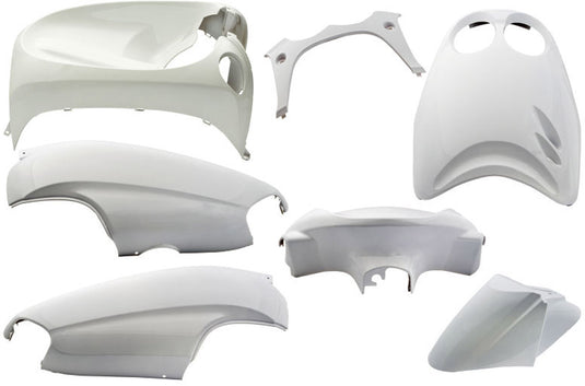 Edge plaatset 7-delig voor yamaha neo's van bouwjaar 2002 tot 2008 met digitale cockpick - glanzend wit