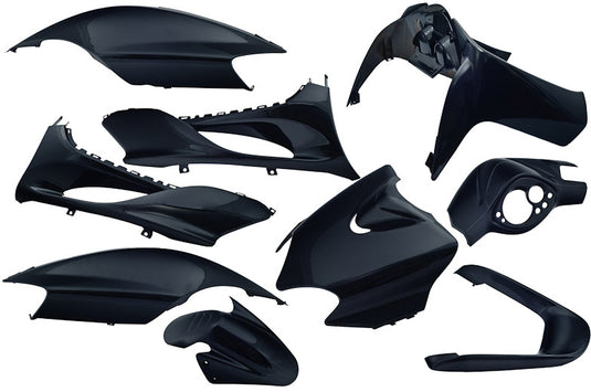 Edge plaatset 9-delig voor yamaha jog r mbk machg - metallic zwart