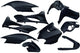 Edge plaatset 9-delig voor yamaha jog r mbk machg - metallic zwart