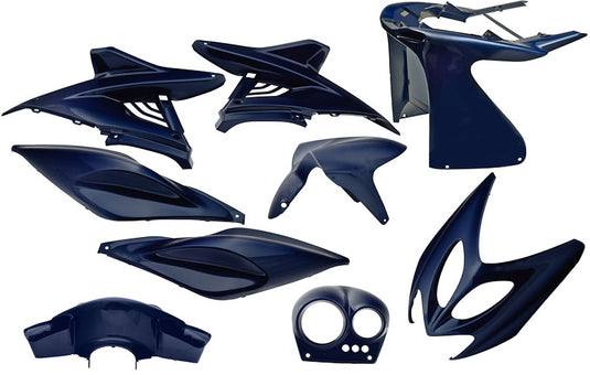 Edge plaatset 9-delig voor yamaha aerox tot bouwjaar 2014 - blauw metallic