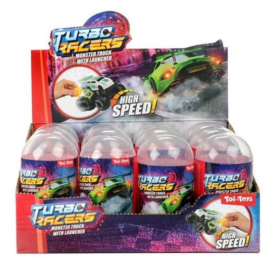 Toi-toys turbo racers monster truck met afschieter in ei