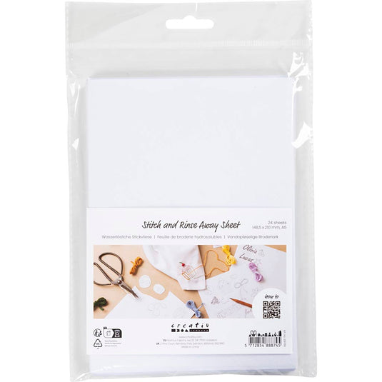 Https: www.cchobby.nl wateroplosbare-borduurvellen-a5-vel-148-5x210-mm-wit-24-vel-1-doos
