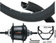 Kgz achterwiel 28inch (622) velg zw spaak zw nexus7 centerlock zwart