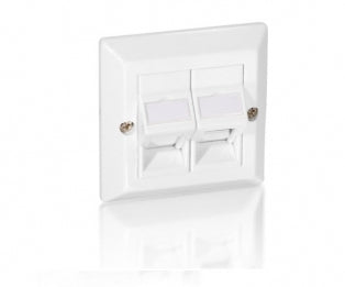 Equip 760301 universal faceplate, white, abs synthetics, polycarbonate, conventional, 80 mm