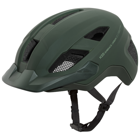 Ked fietshelm embrace urban - l (58-62 cm) - donkergroen