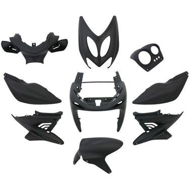 Edge plaatset 9-delig voor yamaha aerox tot bouwjaar 2014 - mat zwart