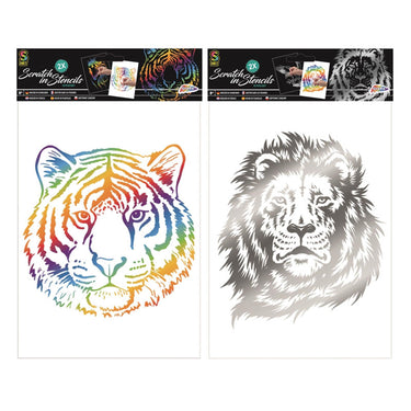 Grafix a4 scratch in stencils 2 vel