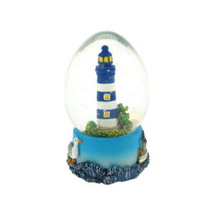 Gerkimex schudbal klein ovaal vuurtoren blauw ø4,5x7cm