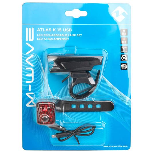M-wave atlas k 15 usb rechargeable battery lighting set