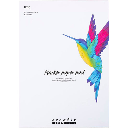 Creativ company https: www.cchobby.nl papierblok-voor-stiften-a5-vel-148x210-mm-120-gr-wit-30-vel-1-doos