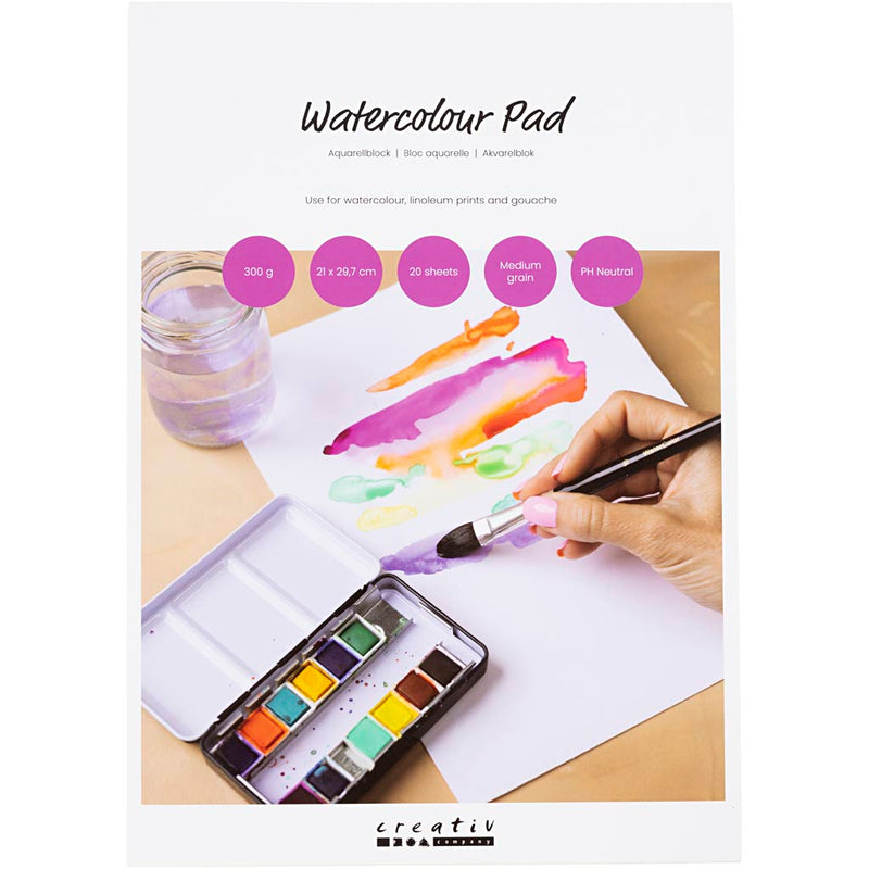 Load image into Gallery viewer, Creativ company aquarelblok a4 200gr. - 20pag.

