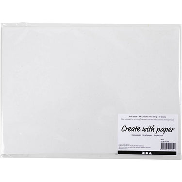 Http: www.cchobby.nl kraft-papier-a4-vel-210x297-mm-100-gr-wit-20-vel-1-doos
