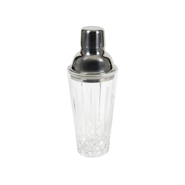 Cocktailshaker diamond glas 22x8,5cm