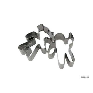 Kitchen tools koekjes uitsteker metaal 2stuks (7x4.5x2.5cm)