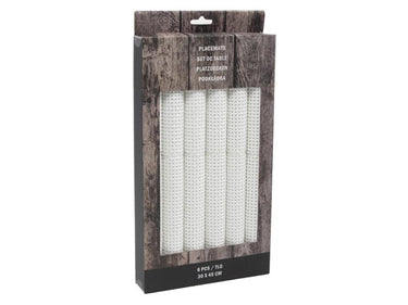 Svenska living placemat set a 6 30x45cm poly wit