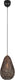 Trio ziva - hanglamp - oud messing - excl. 1x e27 4 w - plafondbevestiging - in hoogte verstelbaar