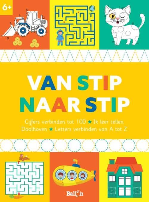 De ballon van stip naar stip - cijfers verbinden tot 100 (6+)