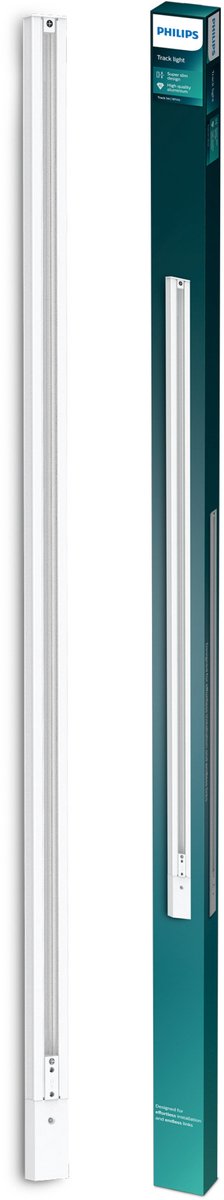 Philips easylink - 1 meter rail met stroomaansluiting - wit - railverlichting