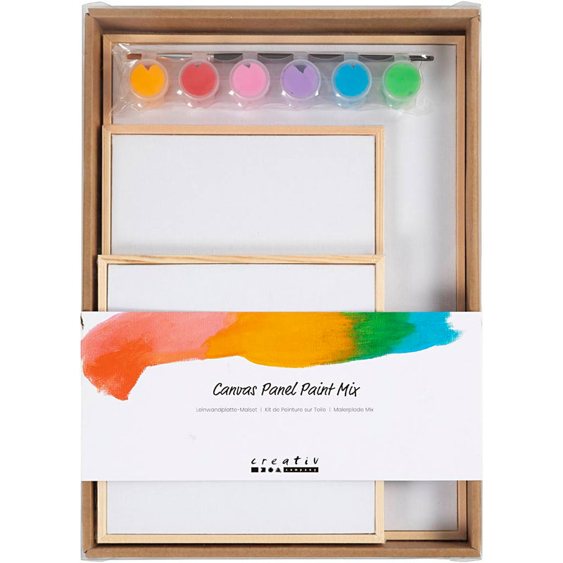 Load image into Gallery viewer, Creativ company set canvas panelen kleurrijk

