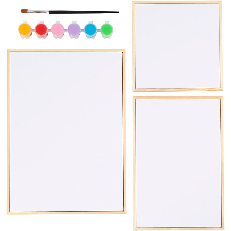 Load image into Gallery viewer, Creativ company set canvas panelen, kleurrijk, 1 doos
