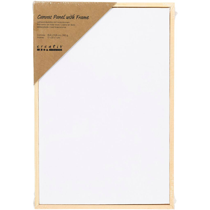 Load image into Gallery viewer, Https: www.cchobby.nl canvas-paneel-met-lijst-afm-15-8x23-8-cm-280-gr-wit-1-stuk
