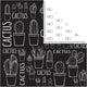 Design papier, cactus, 180 gr, 5 vel 1 doos
