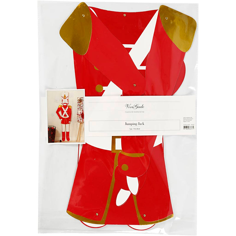 Load image into Gallery viewer, Https: www.cchobby.nl notenkraker-h-110-cm-b-30-cm-300-gr-goud-rood-wit-1-stuk

