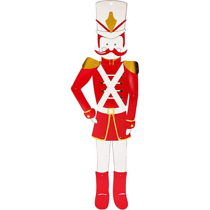 Load image into Gallery viewer, Https: www.cchobby.nl notenkraker-h-110-cm-b-30-cm-300-gr-goud-rood-wit-1-stuk
