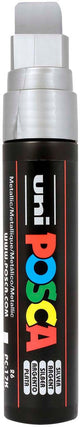 Uni posca verfmarker 17k zilver - blokpunt 15mm