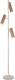 Trio soka - vloerlamp - mokka - excl. 3x gu10 5 w - voetschakelaar